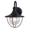 Vaxcel Dunlap 1 Light Textured Black Coastal Outdoor Wall Lantern Clear Glass T0779 - alternate 1
